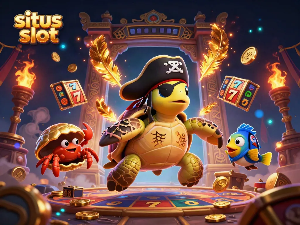 Experience the exciting situs slot journey with vibrant characters and dynamic casino elements.