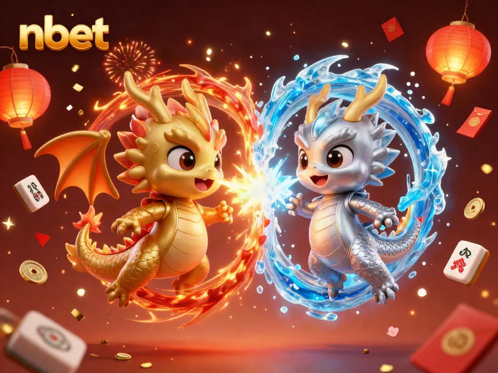 Engage with nbet's thrilling gaming scene featuring powerful dragons and vibrant casino elements.