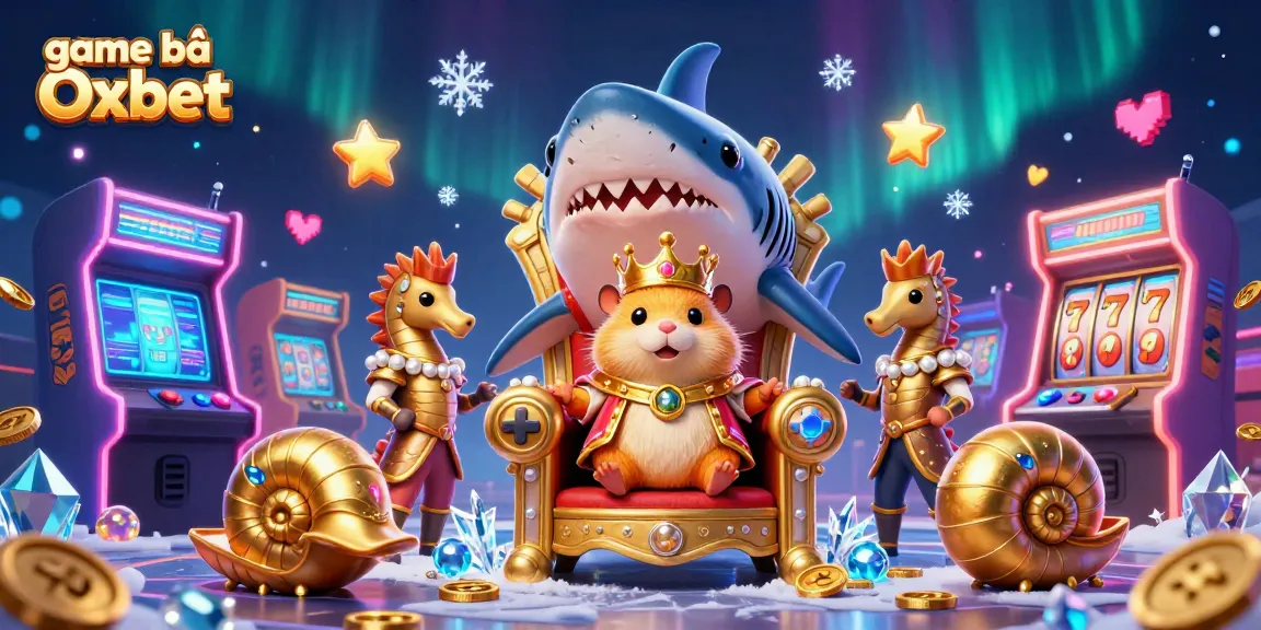 Engage in thrilling adventures playing game bài Oxbet with vibrant casino-themed characters and arcade elements.
