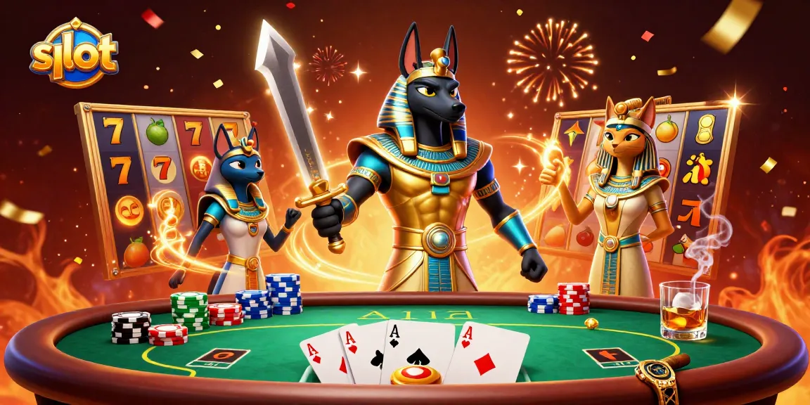 Spin the slot reels for a chance to win big with slot jackpots in a thrilling casino scene.