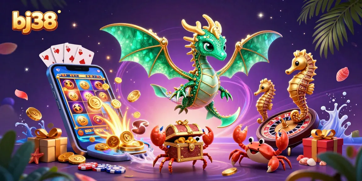 Engage in exciting gameplay at bj38 with vibrant slot graphics and magical sea creatures.