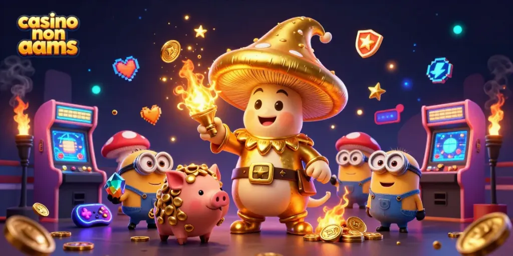 Scopri il mondo dei casino non AAMS con un mago e un maialino che trasformano tutto in oro.