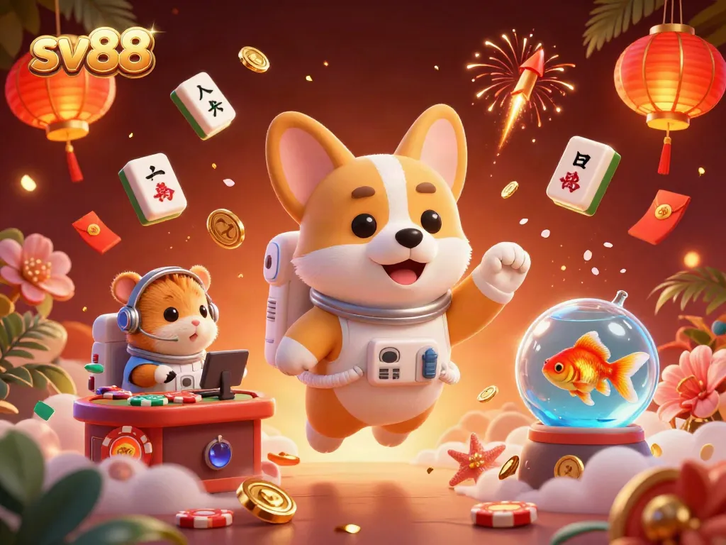 Experience sv88's vibrant casino adventure with captivating characters and dynamic elements.