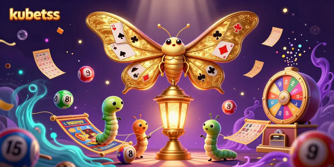 Experience vibrant gaming excitement with kubetss, featuring a 3D casino scene with dynamic lottery elements.