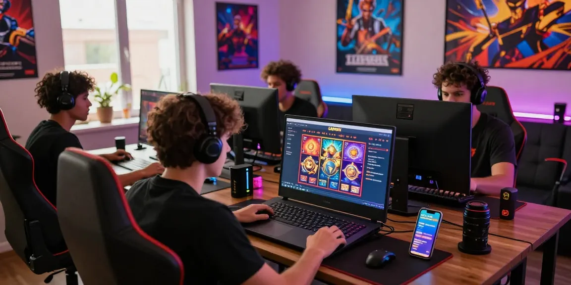 LAVOWIN daftar showcases an engaging online gaming environment with players enjoying slot games, promoting excitement and entertainment.