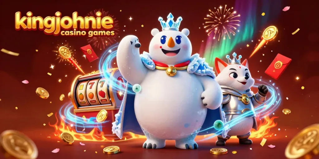 Experience excitement with kingjohnnie casino games, featuring lively characters and casino-themed elements.