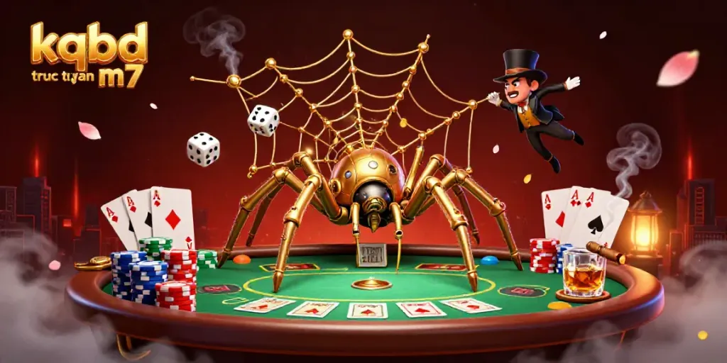 Catch the excitement with kqbd truc tuyen m7 amidst a dynamic steampunk gambling scene.