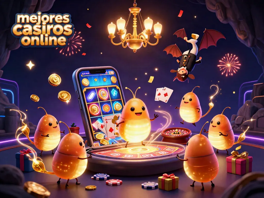 Ilumina tus jugadas en los mejores casinos online con esta ilustración única y divertida.