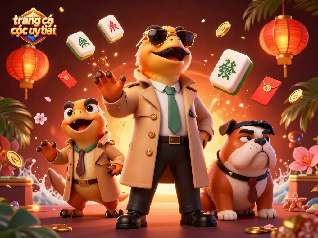 Trải nghiệm trang cá cược uy tín với các raptor trong casino cùng hoa và lồng đèn.